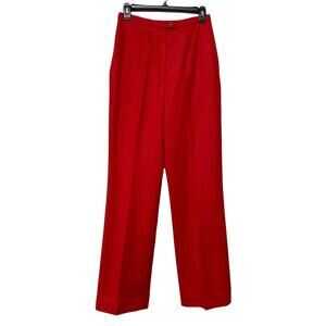 Pendleton Pants Size 8 Vintage 70s Red Wool NWT New Small Classic New Old Stock